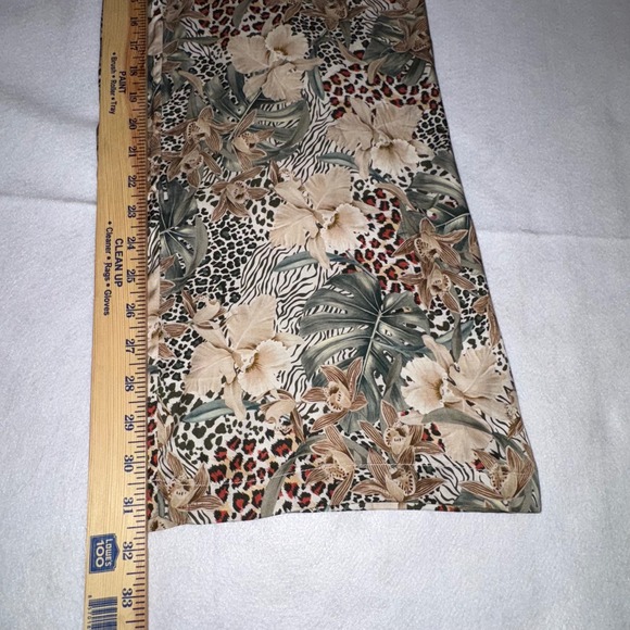LITA by Ciara TIE WAIST PANTS IN ANIMAL FLORAL tropical print Wide Leg Pants - Picture 8 of 10